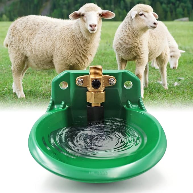 Dickly Automatische Tränke Für Schweine - Edelstahl Wassernapf 19cm | Für Nutztiere & Haustiere