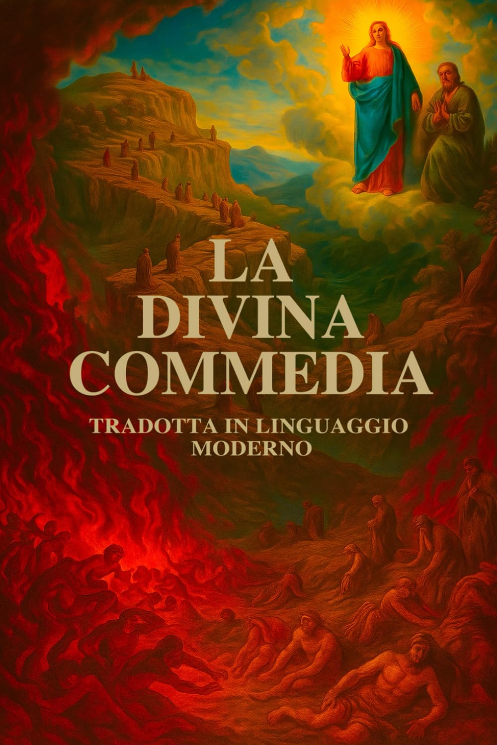 La Divina Commedia di Dante Alighieri: Versione Moderna – Inferno, Purgatorio e Paradiso