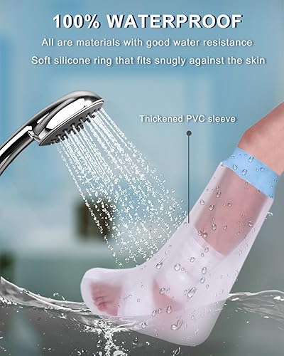 Miniatura 2 de CureSquad Fundas de fundición para patas de ducha, fundas impermeables para patas de ducha para adultos, protector de yeso suave y cómodo, bolsa de