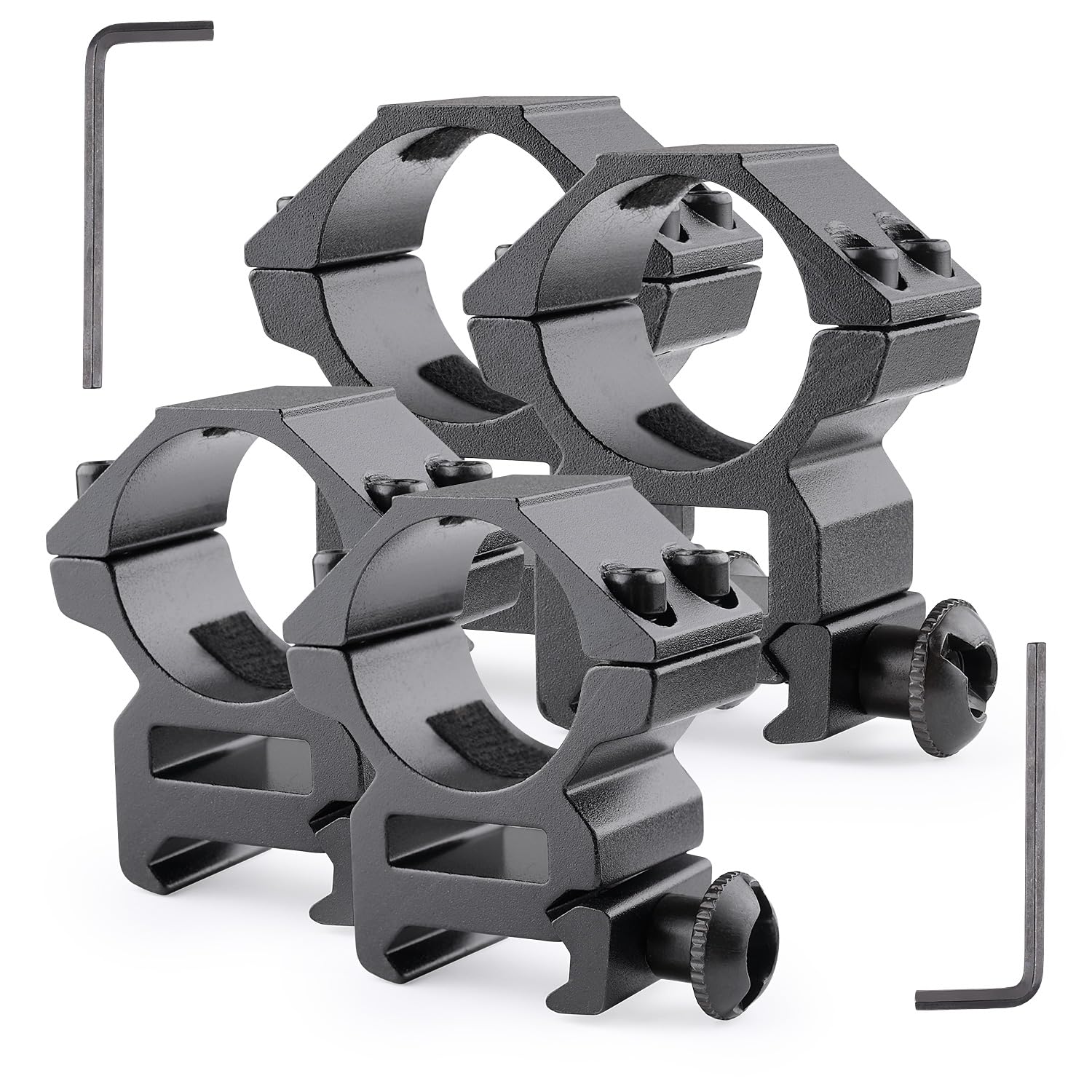 JINSE 1inch Scope Rings Gun Scope Mounts for Picatinny Rail