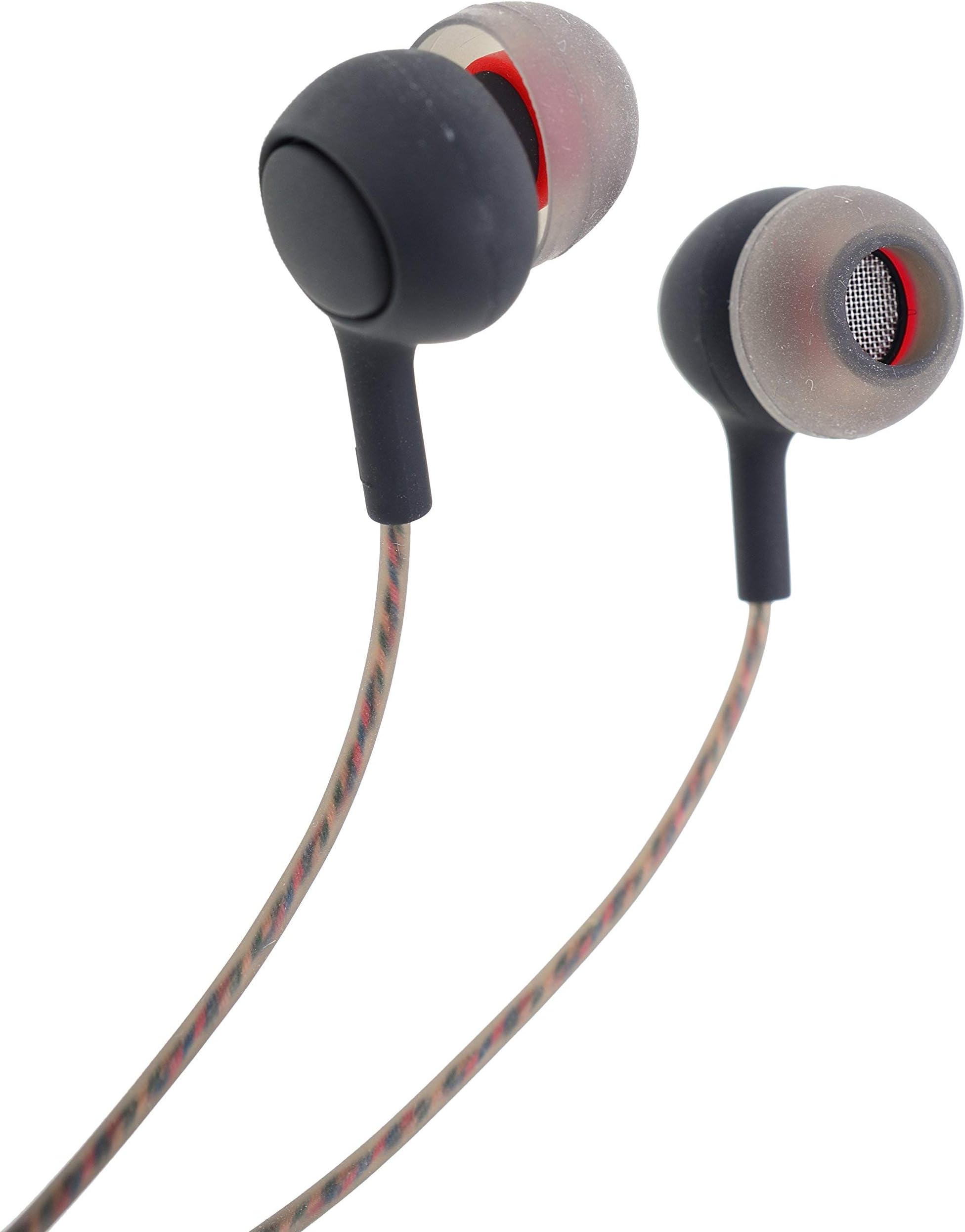 Rexez Rock Rx-141-in Ear Headphones with Mic (Brown)