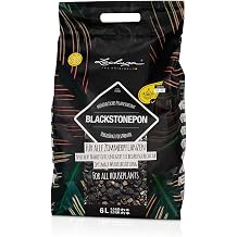 LECHUZA BLACKSTONEPON Pre-Fertilized Black Mineral Soil, 1.4 US Dry gal | 1.4 US dry gal; peat-free mineral substrate; improves drainage and aeration; prevents root rot