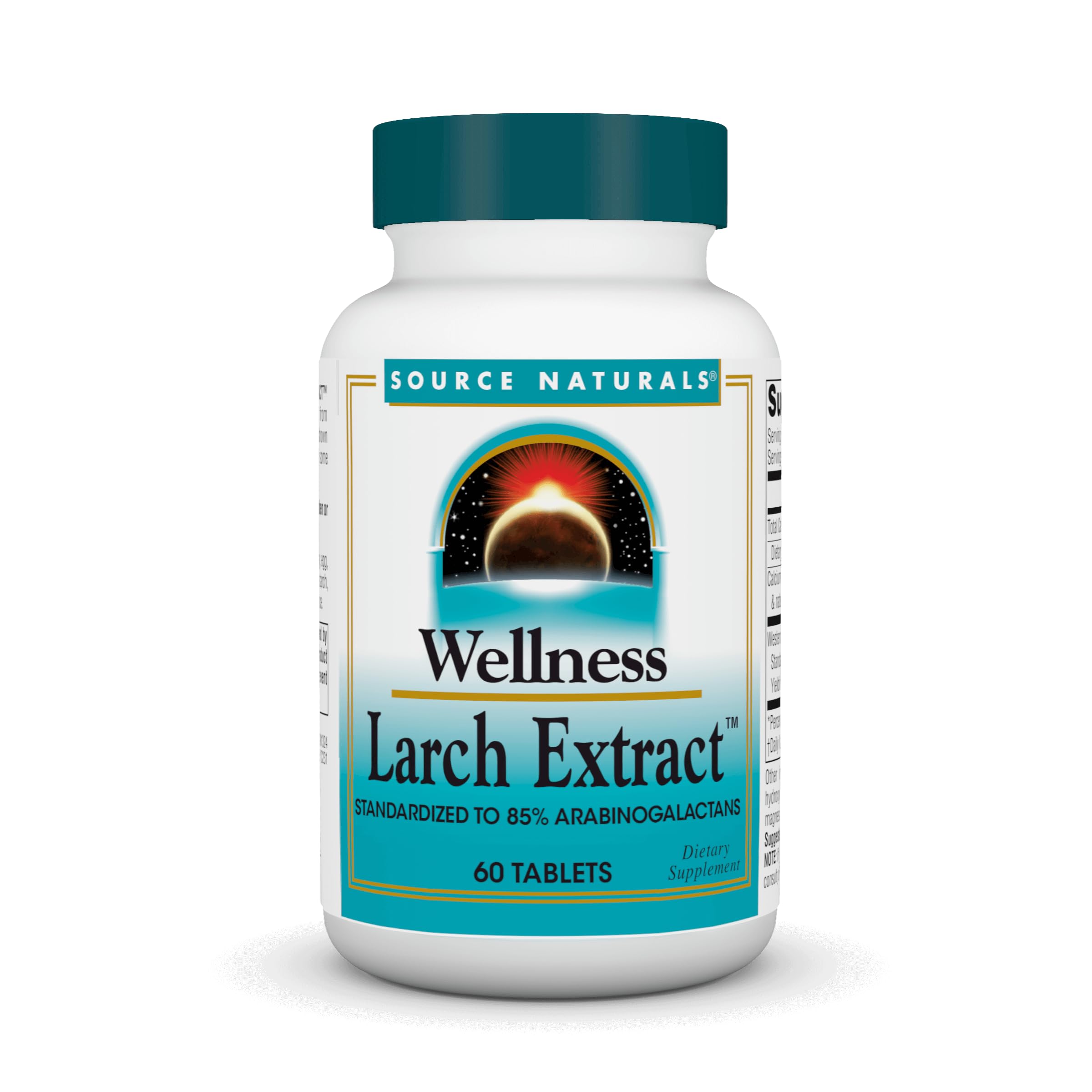 Source Naturals Wellness Larch Extract - Standardized to Arabinogalactans - 60 Tablets