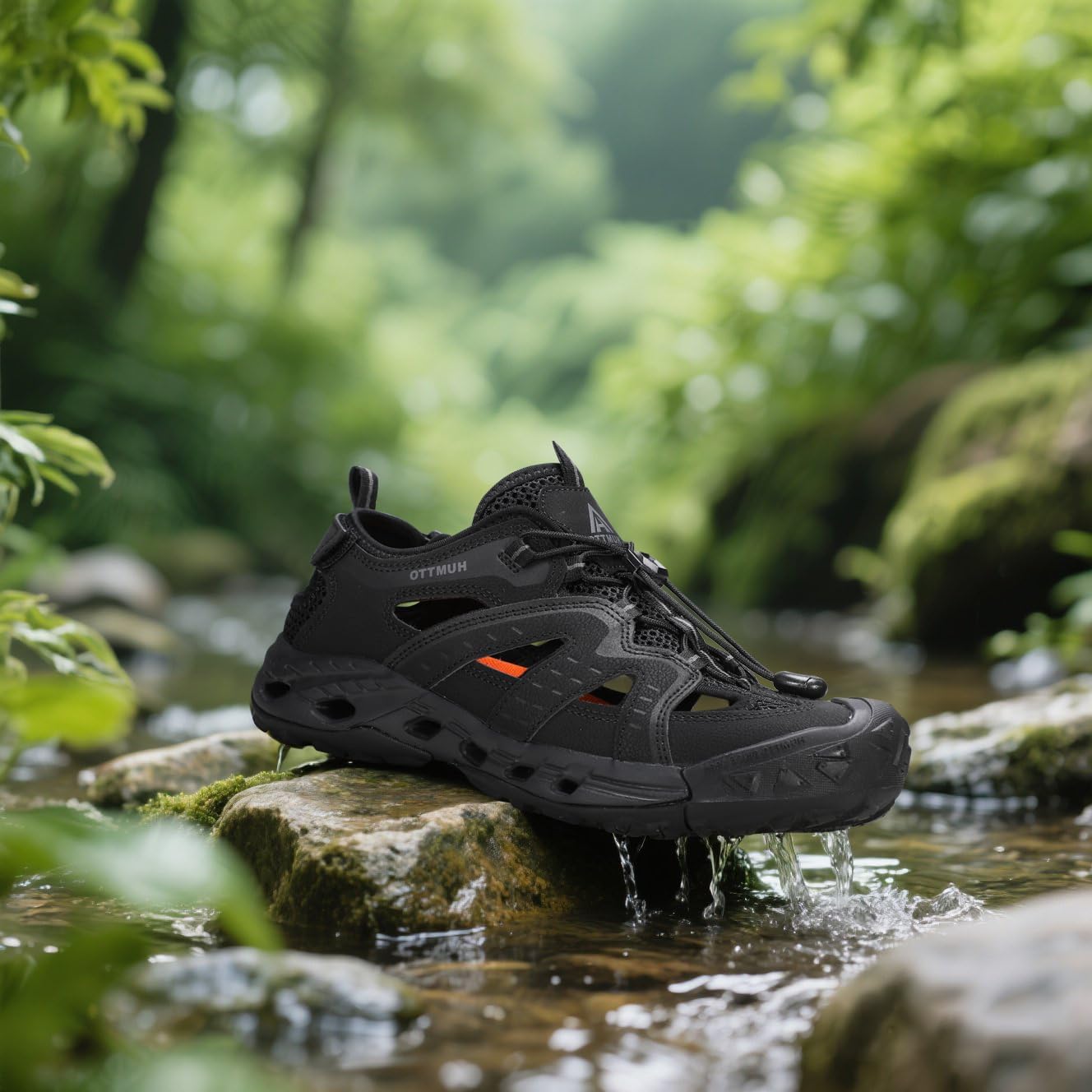 HUMTTO Women's Amphibious Closed Toe Hiking Sandals Quick-Dry Water Shoes Non-Slip Athletic Adjustable Outdoor Fisherman Summer Beach Walking Travel Sandals - Image 3