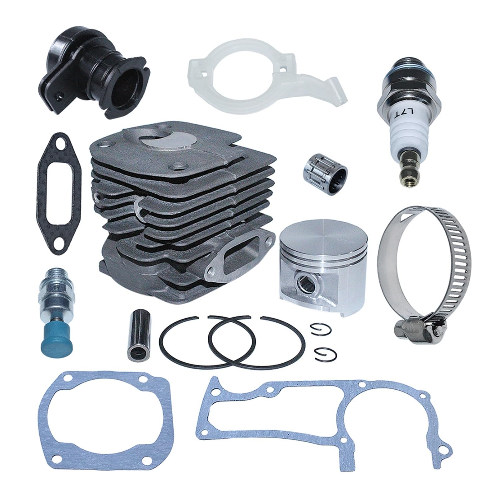 Zestaw Końcówki Cylindra O Dużej Średnicy 52 Mm, Piły Łańcuchowej Pasujący Do 362 365 371 371XP 372 372XP Głowice cylindrów Zestaw Tłoka Cylindra