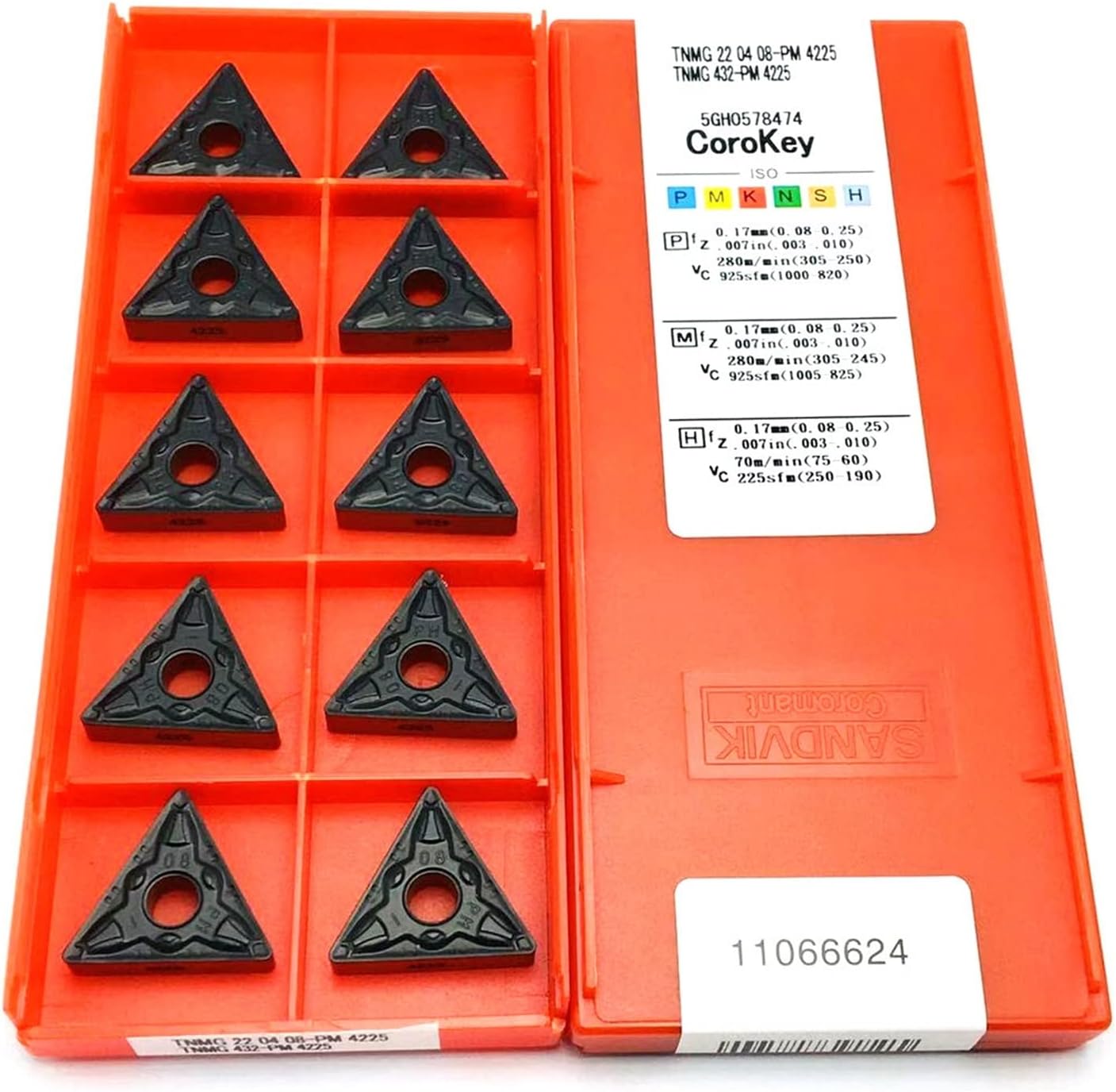 Carbide Milling Cutter Carbide TNMG220408 PM 4225 Turning Inserts, Original CNC External Turning Tools, For Face Milling Cutters With Indexable End Mills (Insert Width(mm) : TNMG220408 PM 4225)
