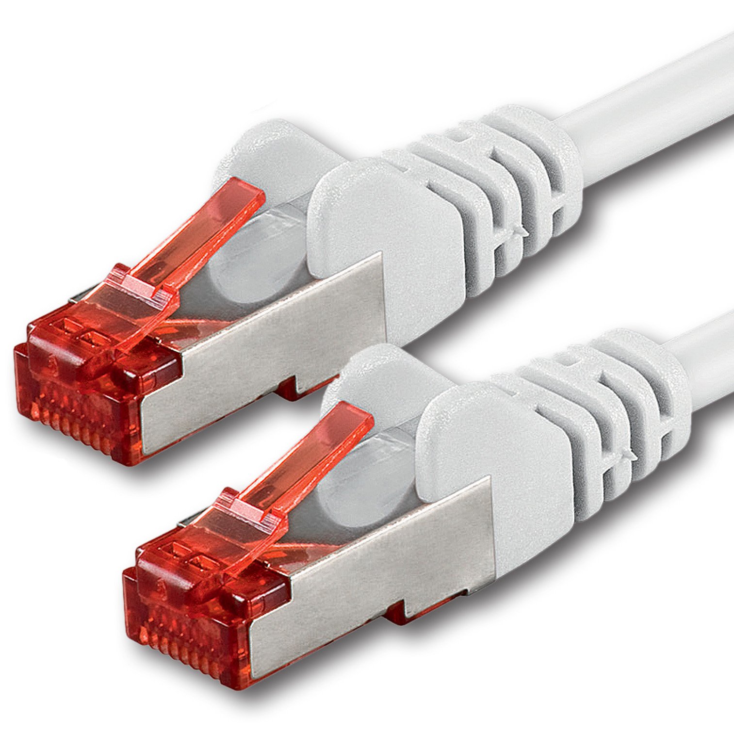 1aTTack.de 1x 50m - Cat 6 network cable patch cable Cat6 RJ45 SFTP - white