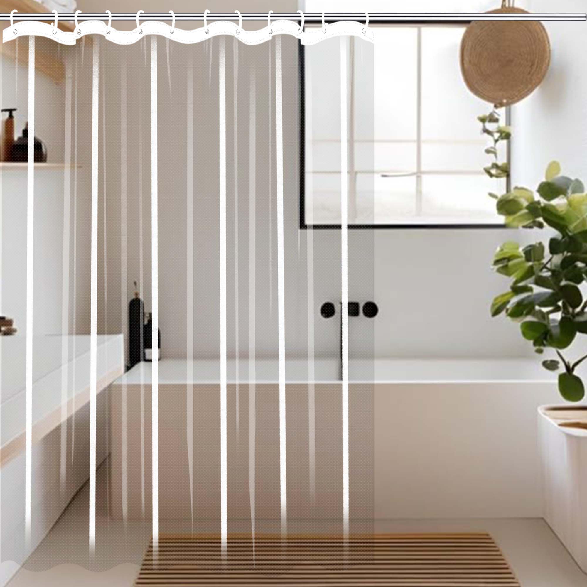 Rideau de douche pour salle de bain fini les moisissures 295 x 195 cm