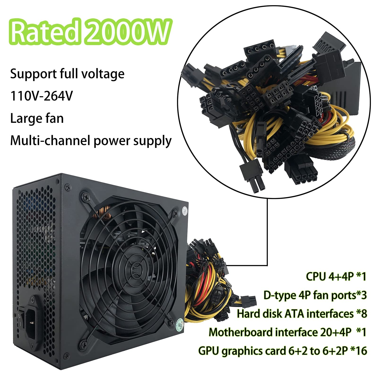 Amazon.com: Mining Rig Frame BTC-D37 8 GPU Miner for Ethereum Bitcoin  Complete System with Mining Machine Motherboard/CPU/SSD/RAM/PSU/4 Cooling  Fan, Without GPU : מוצרי חשמל