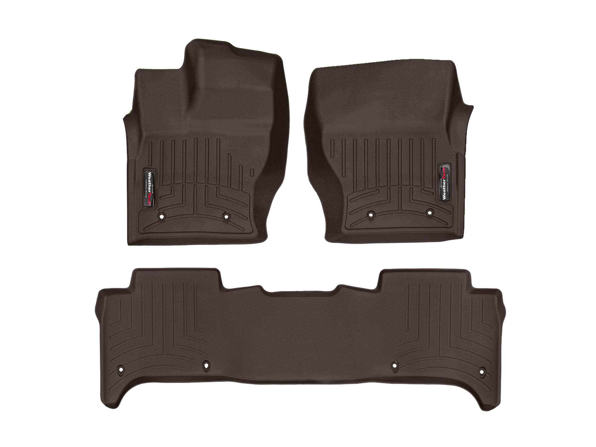 WeatherTech Custom Fit FloorLiner for Land Rover Range Rover Sport - 1st & 2nd Row (Cocoa)