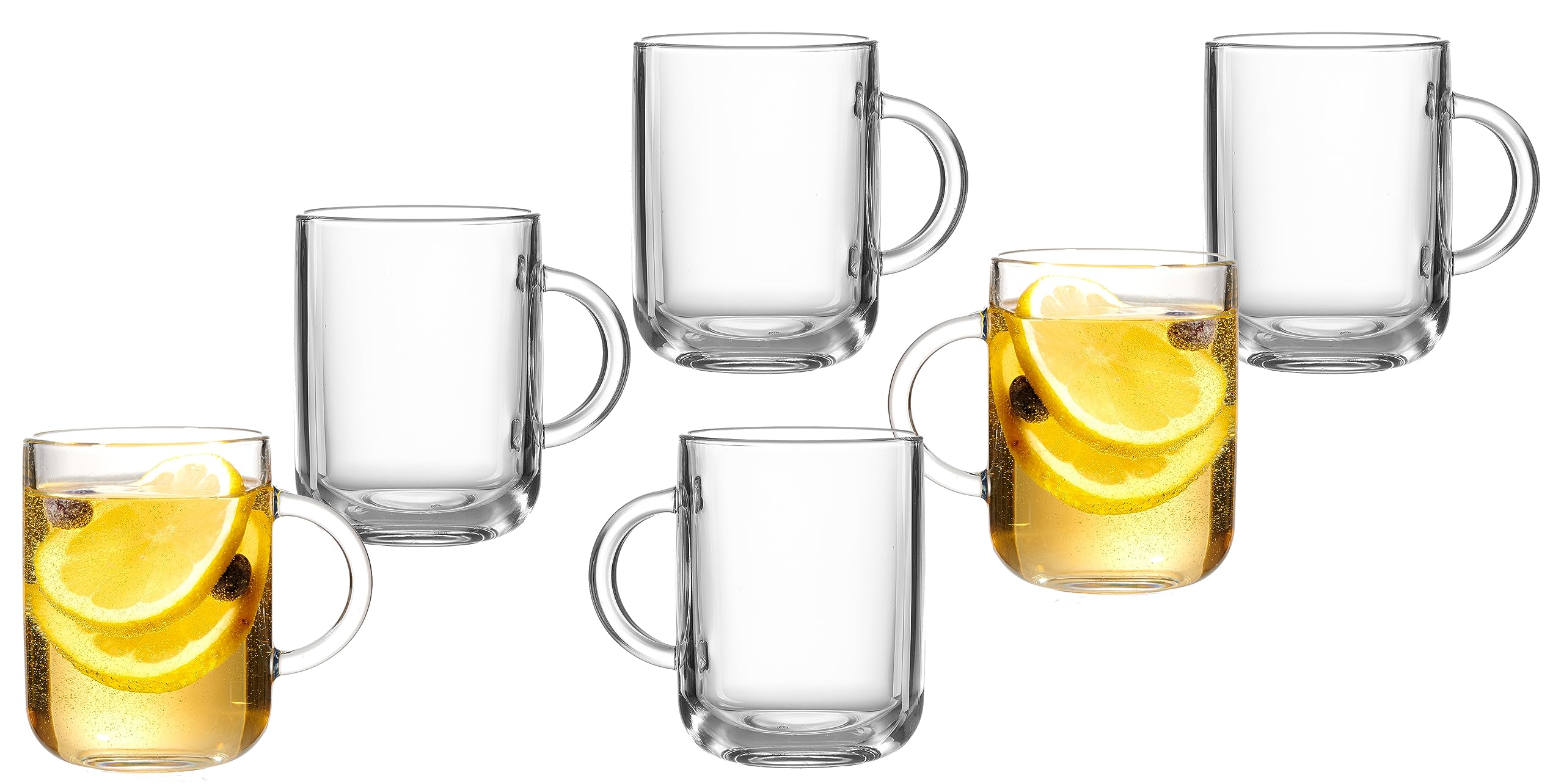 Ritzenhoff & Breker Marco Mulled Wine/Tea Glass Set 330 ml, Set of 6, Glass, Clear