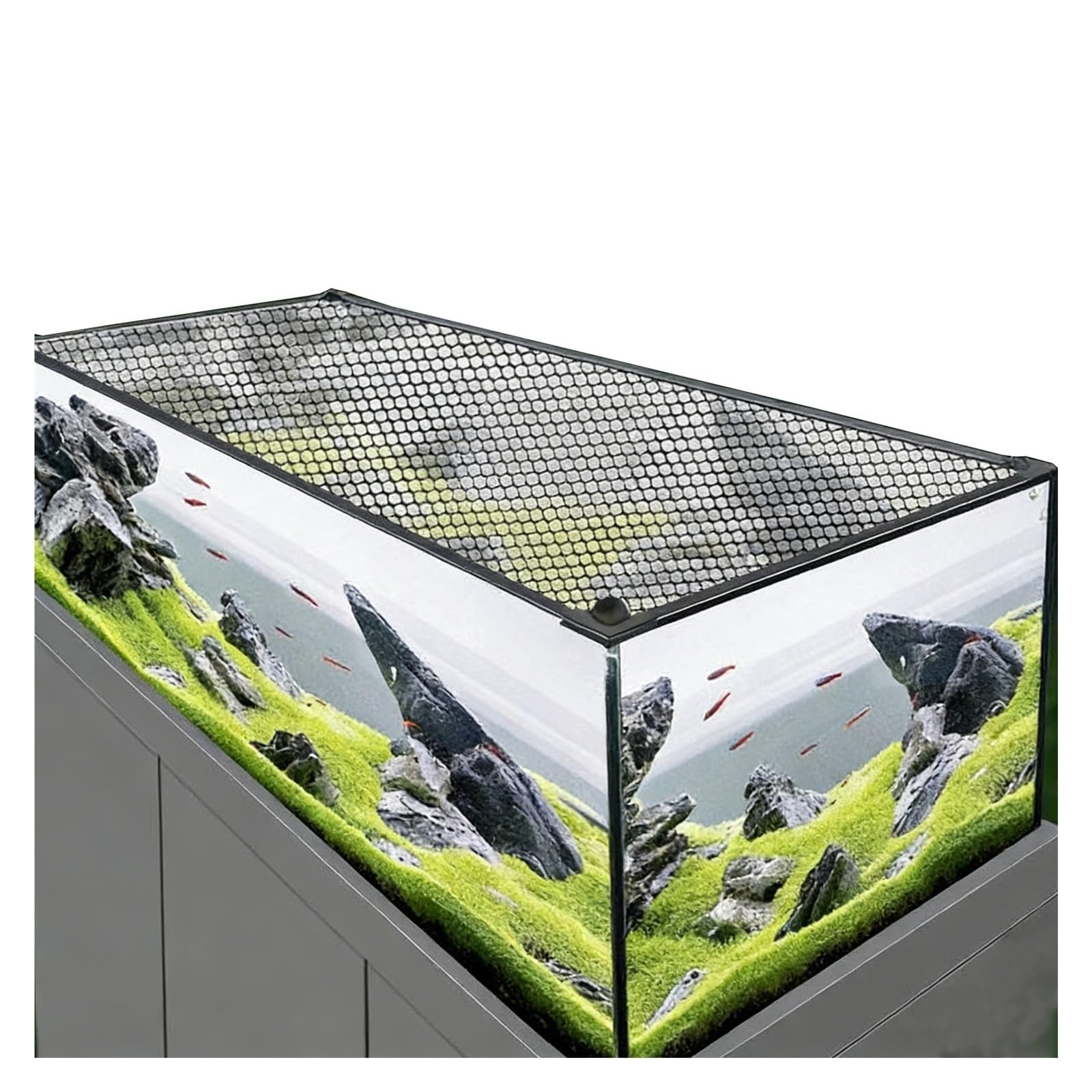 Couvercle D'Aquarium Magnétique Anti-Saut DIY 150x50CM