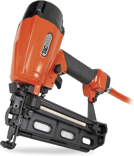 Tacwise GFN64V Air Finish Nail Gun, Uses Type 160 (16G) / Nails,Orange / Black,20 - 64 mm