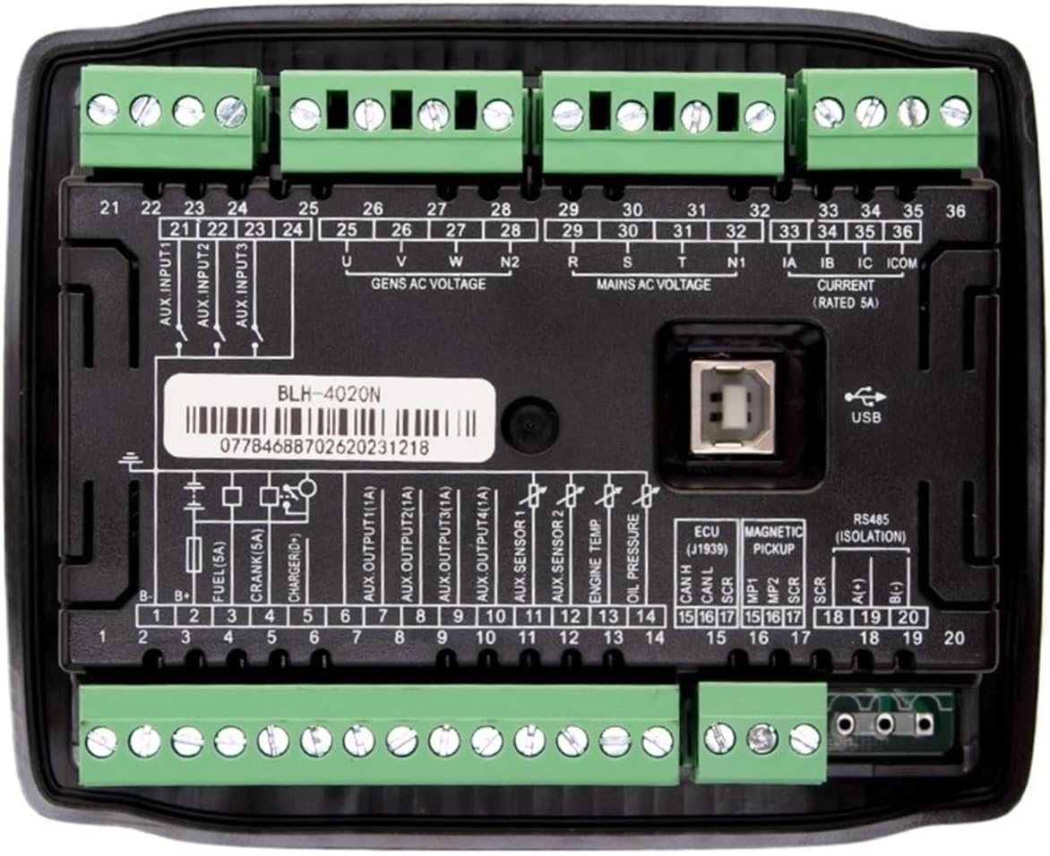 4020N Controller Module Diesel Generator Auto Start Stop Control Panel Remote Monitor Display Replace HGM4020N