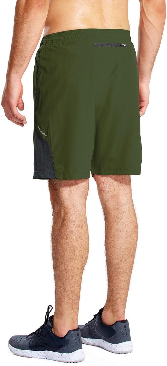 baleaf Men's 7" Running Shorts with Mesh Liner Zipper Pocket for Athletic Workout Gym - Image 3