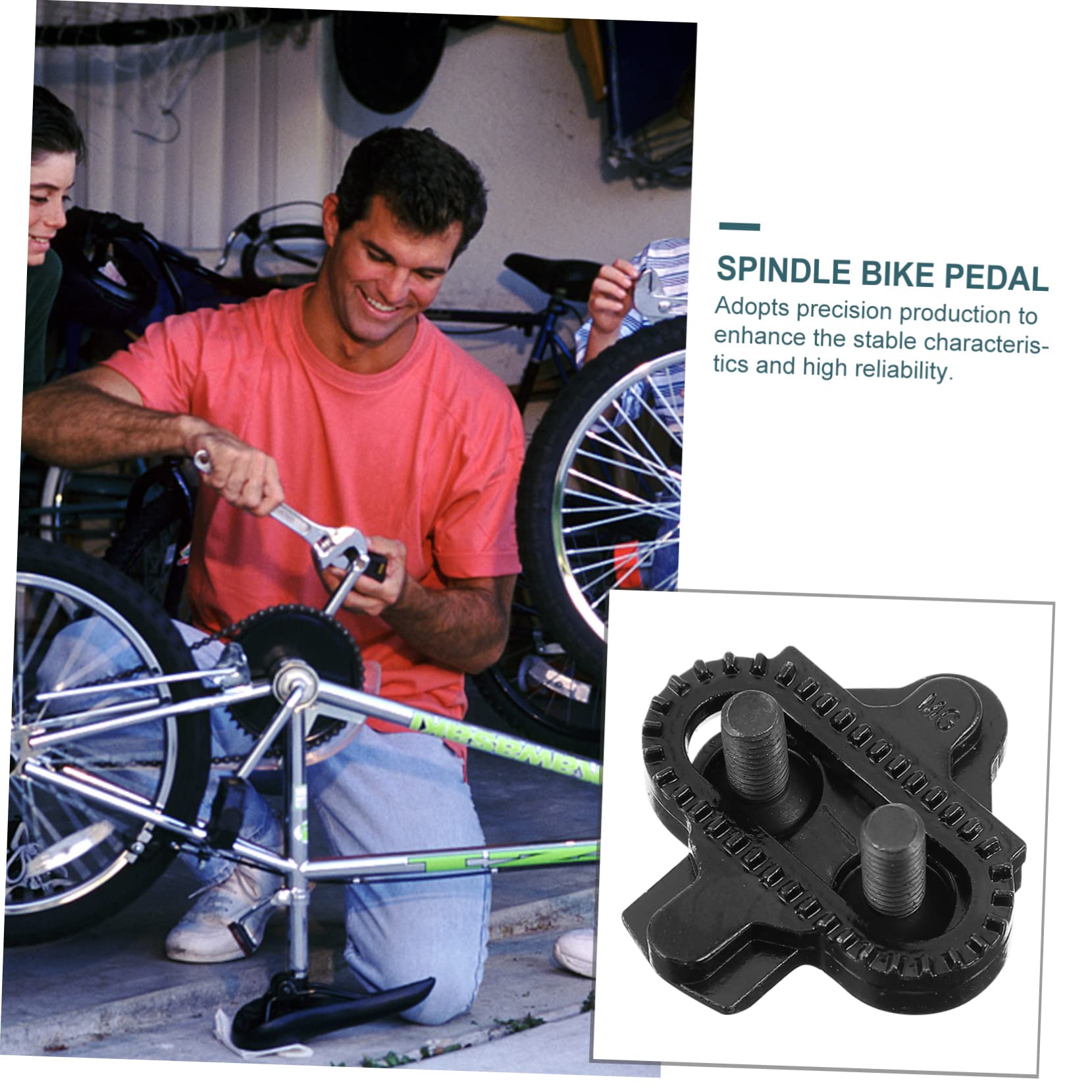 Yardwe 2pairs Bike Cleats for Mountain and Road Cycling Anti-Skid Spindle Pedal Cleats Replacement Accessories for Enhanced Foot Control Durable and Secure Fit for All Shoe Types