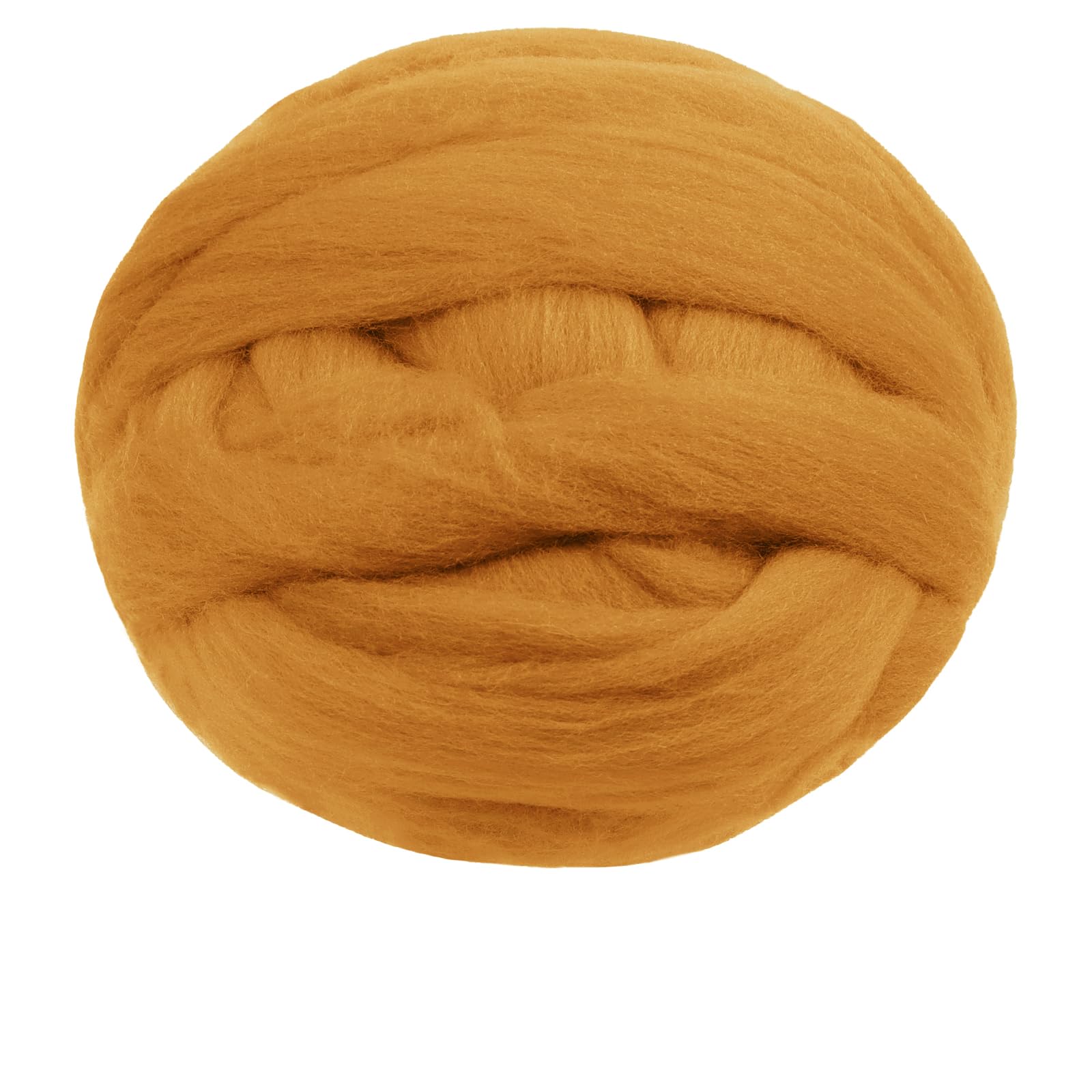 JeogYong Needle Felting Wool, 17.64oz Wool Roving Chunky Wool Yarn, Yellow Wool Roving Yarn for Needle Felting, Wet Felting, Felting Projects, DIY Crafts
