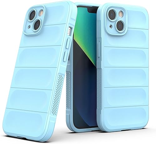 Yetagso Funda protectora para iPhone 13, a prueba de golpes, silicona suave al tacto para iPhone 13, antiarañazos, azul Yetagso Funda protectora para iPhone 13, a prueba de golpes, silicona suave al tacto para iPhone 13, antiarañazos, azul