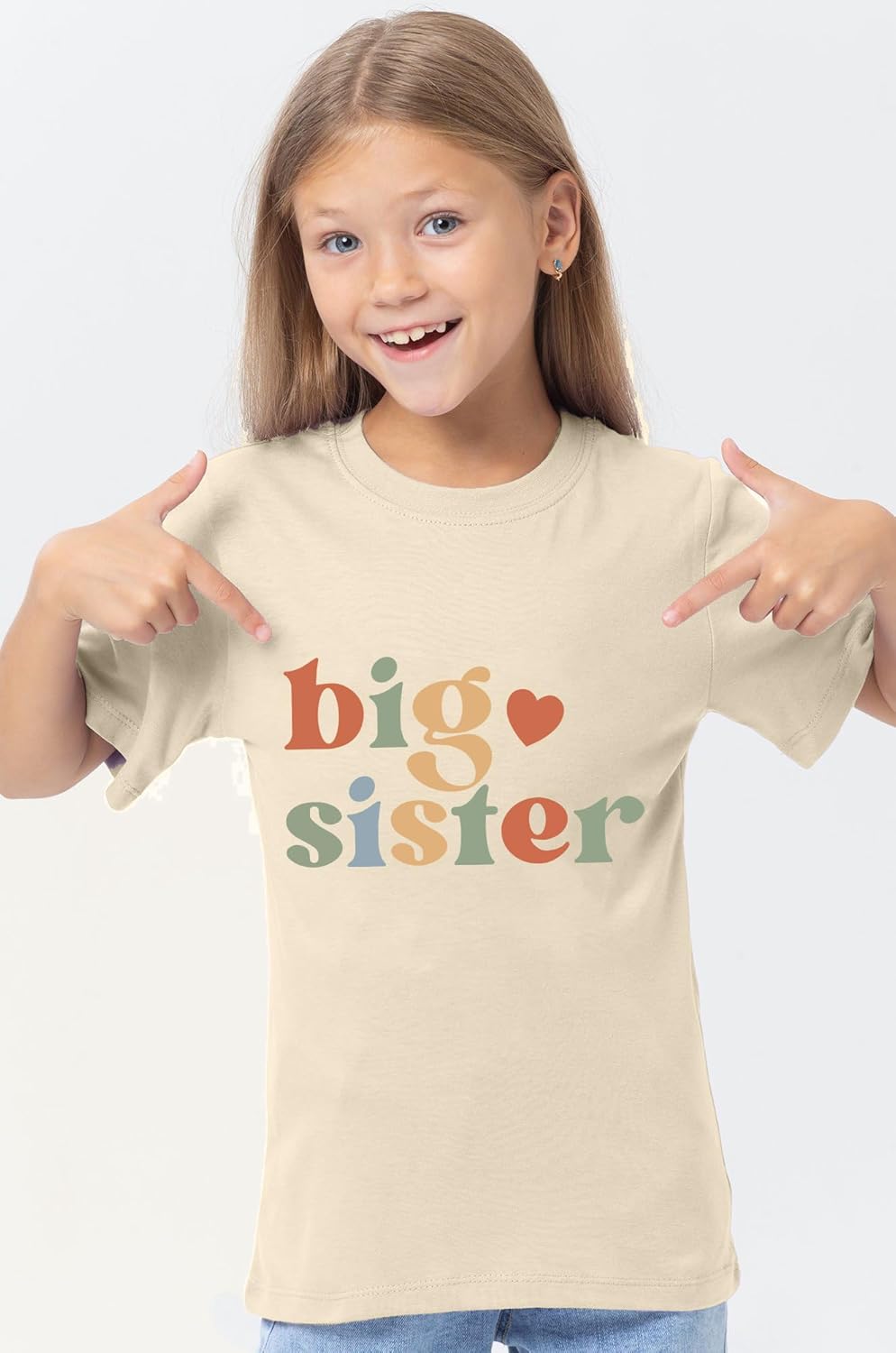 Big Sister Shirt for Girls: Girls Big Sister Shirt Promoted to Big Sister Tshirt Big Sis Announcement Outfit Top 2t 3t 4t - Image 4