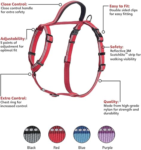 Miniatura 17 de HALTI Arnés para caminar, arnés ligero para perro con asa, reflectante y ajustable, ideal para paseos de cachorros, adecuado para perros pequeños