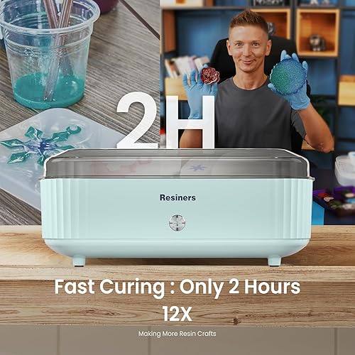 Miniatura 2 de Resiners Máquina de curado de resina con bandeja más grande para arrancador de resina, aire de curado, suministros de resina de curado automático