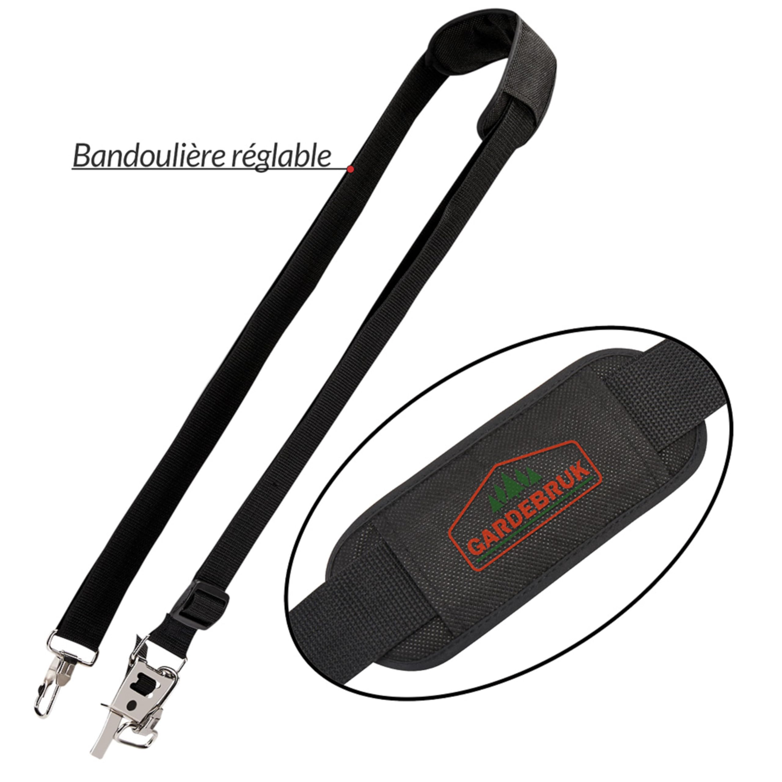 GARDEBRUK® Elagueuse sur perche électrique 750W poignée ergonomique lame 26cm télescopique coupe branche tronçonneuse sécateur scie arbre branches