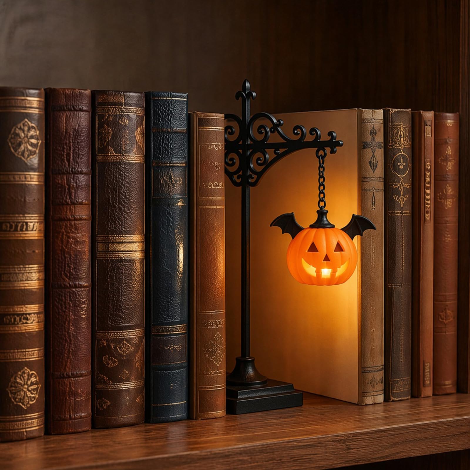 Bookshelf Lamp, Vintage Hanging LED Bookshelf Lights (Base version-E)