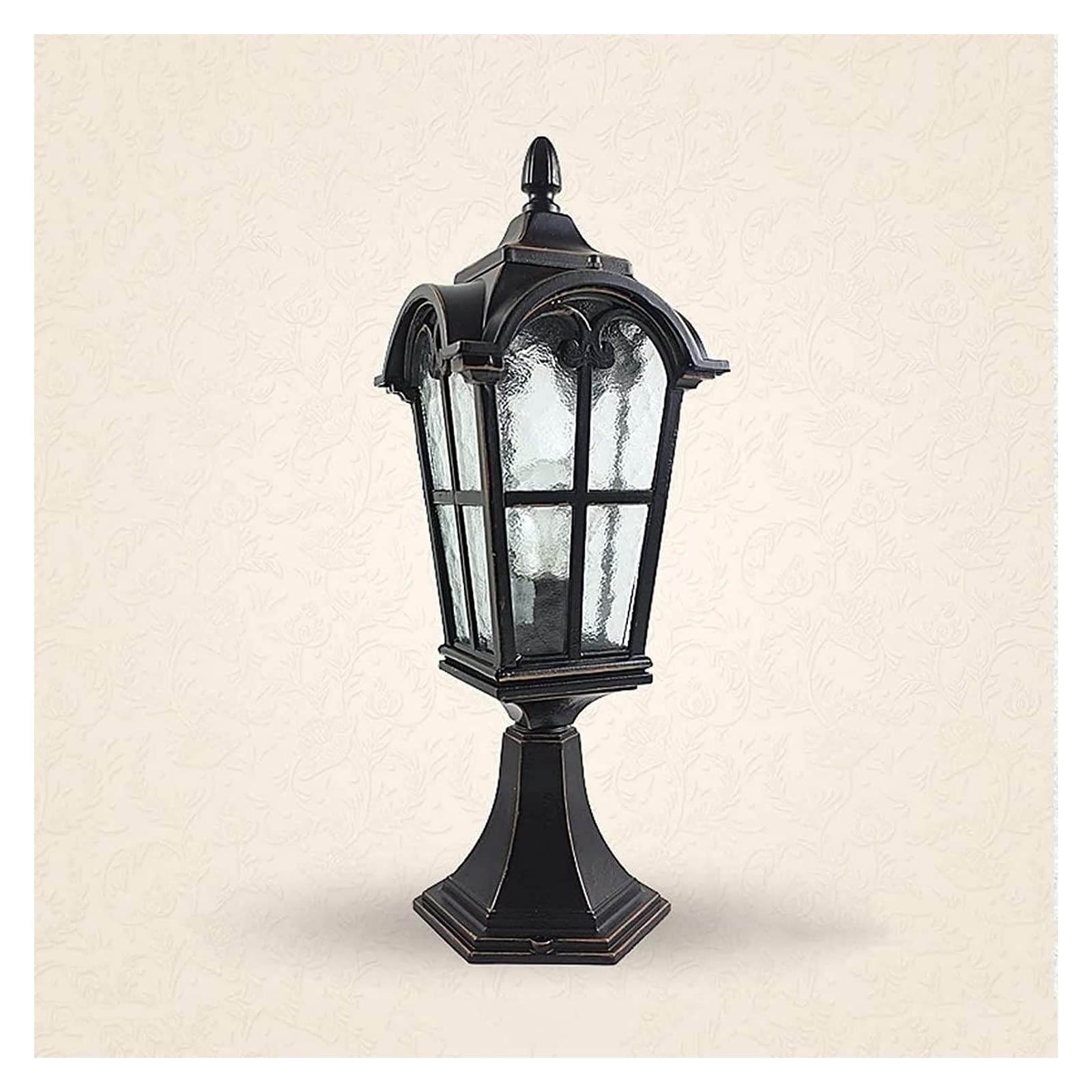 Luce del cortile Esterno in stile europeo Balcone Cancello Giardino Cortile Terrazza Lampada a palo verticale Impermeabile Posta Portico Patio Pilastro Paesaggio Stigma Lampada da terra Lampione