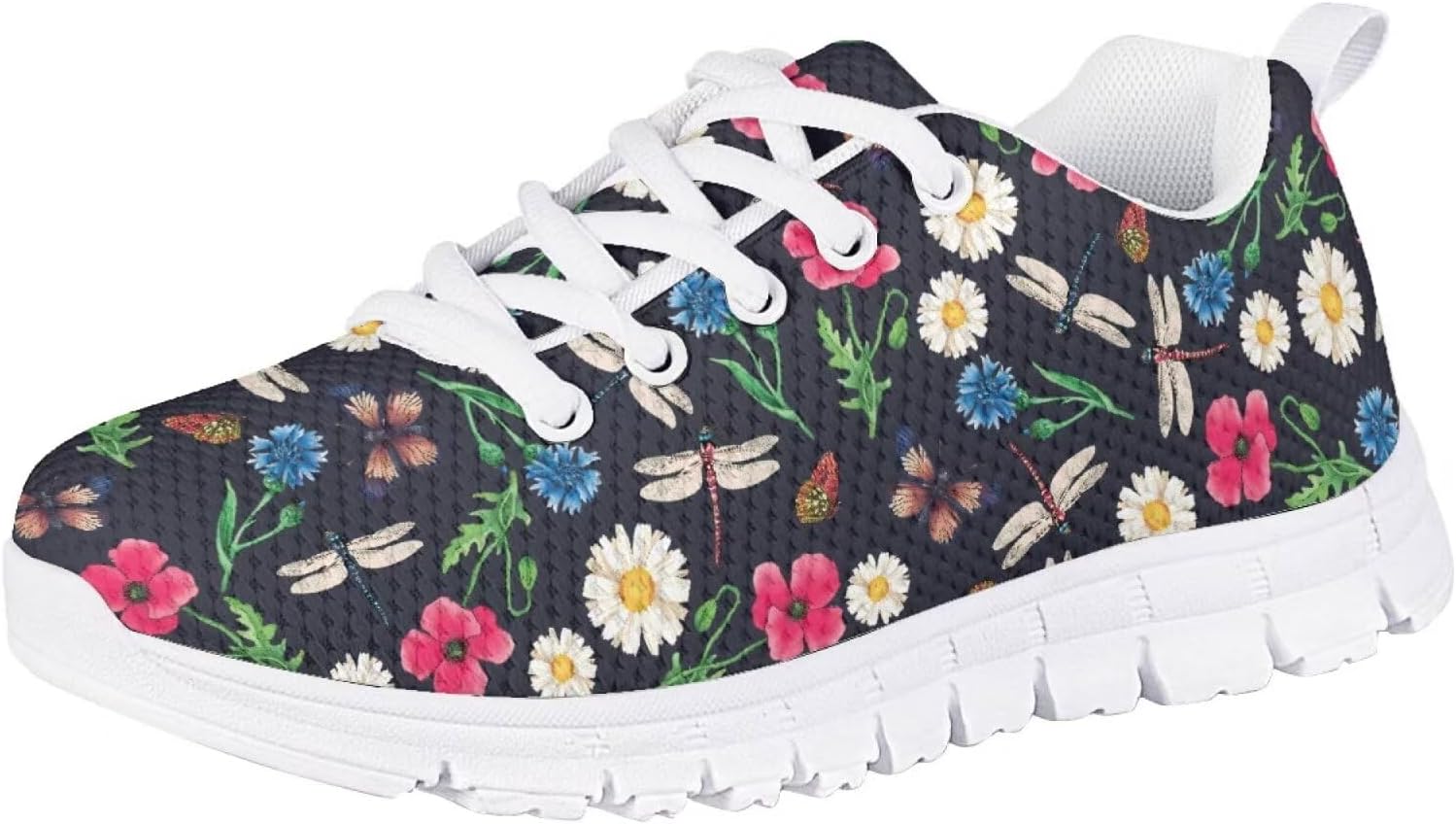 SYtrade Girls Tennis Shoes Kids Lightweight Breathable Sneakers Lace-up Running Athletic Shoes