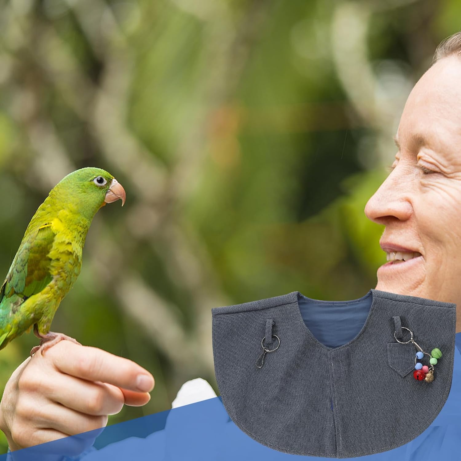 GANAZONO Protector Cloth Bird Diaper for Scratch Prevention Comfortable and Fashionable Design for Parrot Owners and Bird Lovers Blue Color