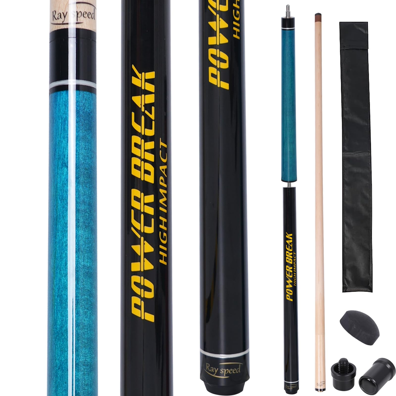 Ray speed 23oz Heavy Hitter Jump Break Cue 3-Piece Jump/Break Pool Cue Stick Break Jump cue Pool Stick