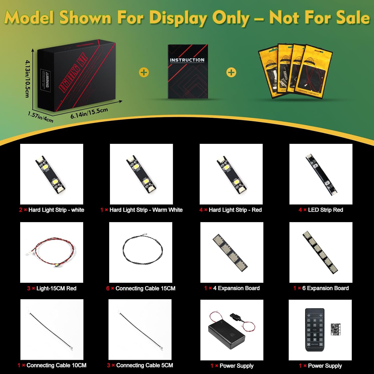 Light kit Compatible with Lego 42212 Ferrari FXX K - No Model Only Light, LED Lighting Accessories Compatible with Lego Technic 42212 (RC Version)