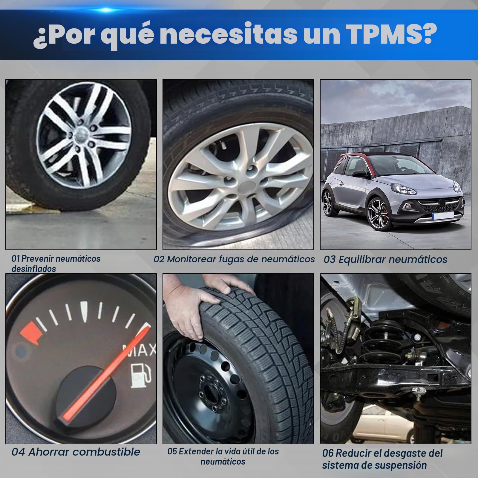Sensor de Presión de Neumáticos Compatible con Renault Espace V, Kadjar, Megane IV/Grandtour, Scenic IV, Talisman/Grandtour RDKS TPMS Compatible con Micra V Qashqai II X-Trail 407004CB0A 407004CB0B