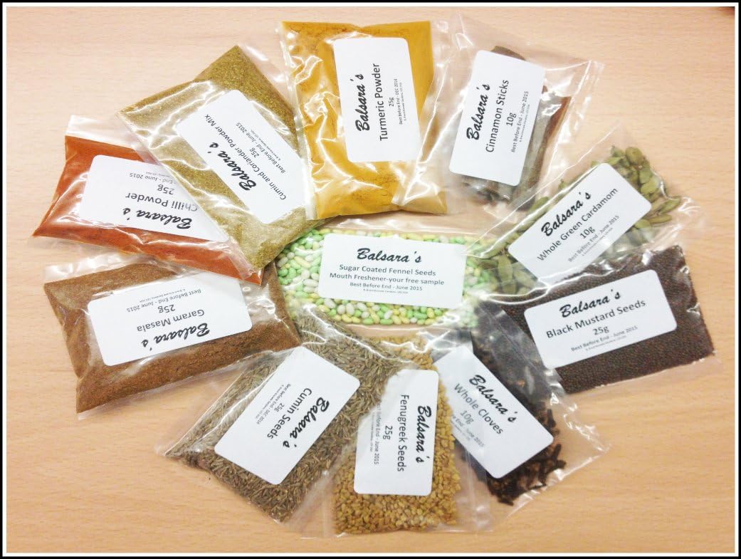 Curry Spice Kit 10 Spices Refills *Free U.K Post* with Free Sugar