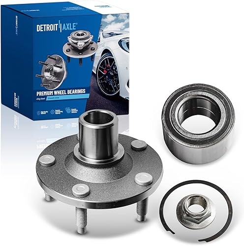 Miniatura 140 de Detroit Axle - Buje de cojinete de rueda delantera para Chevy Captiva Sport Equinox Pontiac Torrent Saturn Vue Suzuki XL-7 Cojinete de rueda y