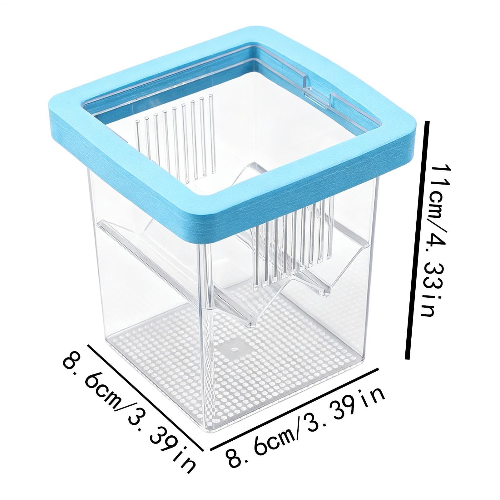 de Cría para Acuario,Incubadora Flotante pequeña acrílica para eclosión,Criadero de Peces - para Incubación Cuarentena Criadero Guppy Camarón Tortuga Agua Marina Hogar Oficina