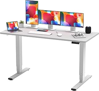 SANODESK EC4+180 * 80 Electric Standing Desk Dual Motor 3 Stage Heavy Duty Steel Stand up Desk with Memory Smart Keyboard with Desktop FSC certified