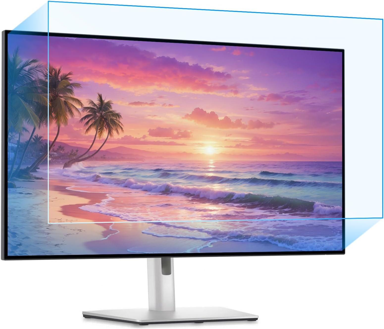 F FORITO 32 Inch Anti Blue Light Matte Monitor Screen Protector For 32" Diagonal Desktop, TV LCD, LED, OLED and QLED 4K HDTV, Reduce Eyes Strain and Anti Glare Computer Screen Cover