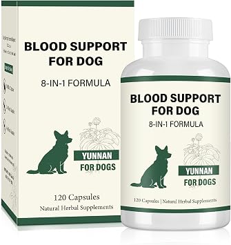 Yunnan Sanqi Herbal Capsules for Dogs Daily Circulation & Vitality Support, 120 Capsules