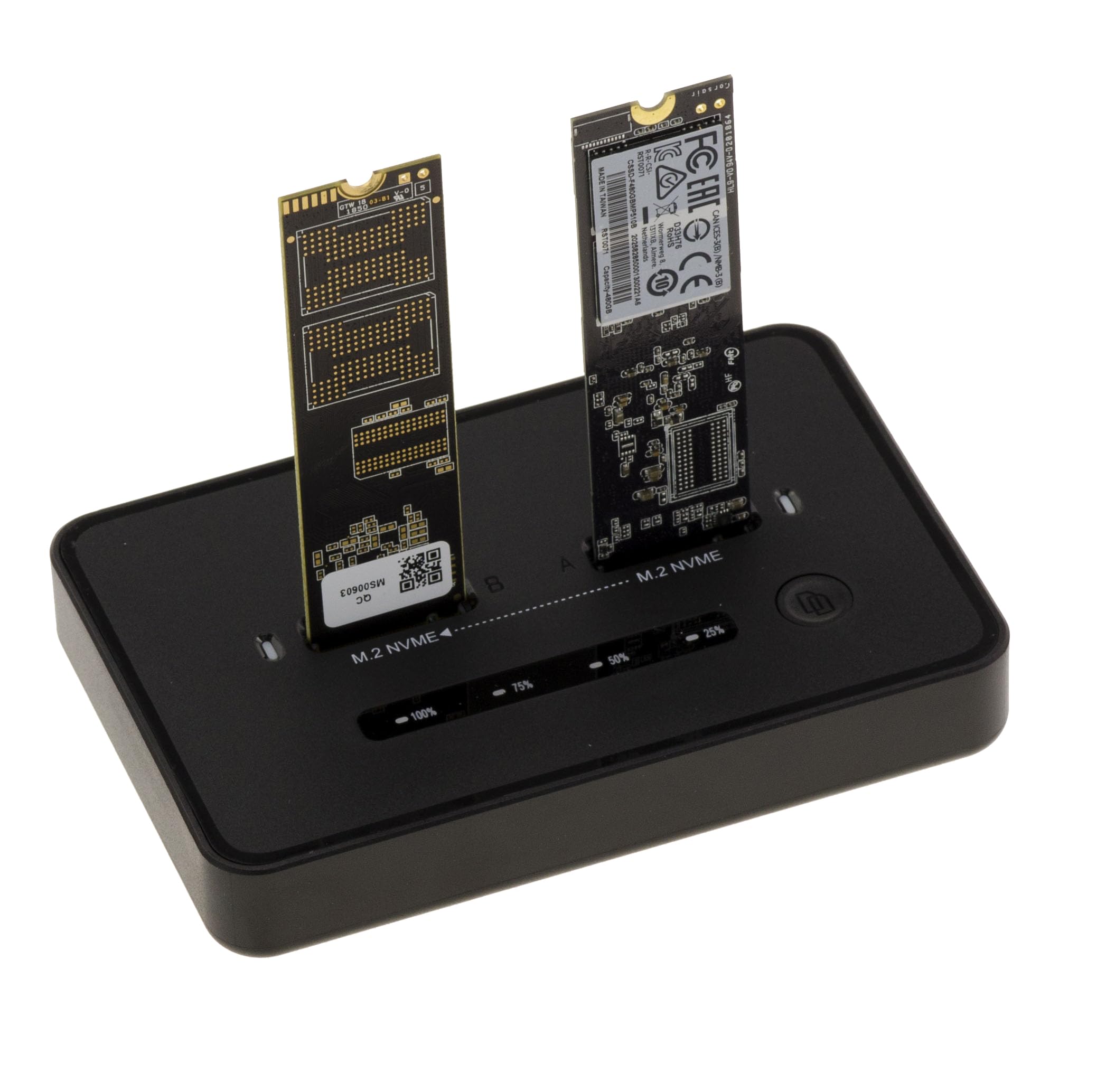 KALEA-INFORMATIQUE Stacja dokująca do klonowania 2 dysków SSD NVMe M Key M2 z łączem USB3.2 Gen2x2 20 Gbit/s w standardzie USB A lub USB C. Obsługiwana pojemność 8 TB x2