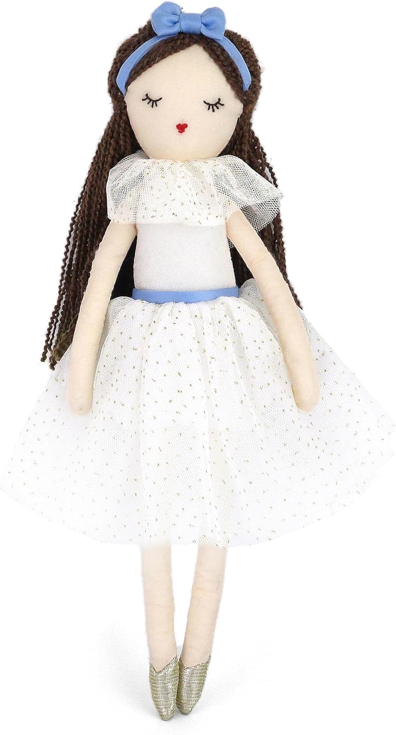 MON AMI Clara The Ballerina 15-Inch Plush Doll for Girls | Soft Ballet Stuffed Doll | Graceful Dance Companion | Nursery & Bedroom Décor | Birthday