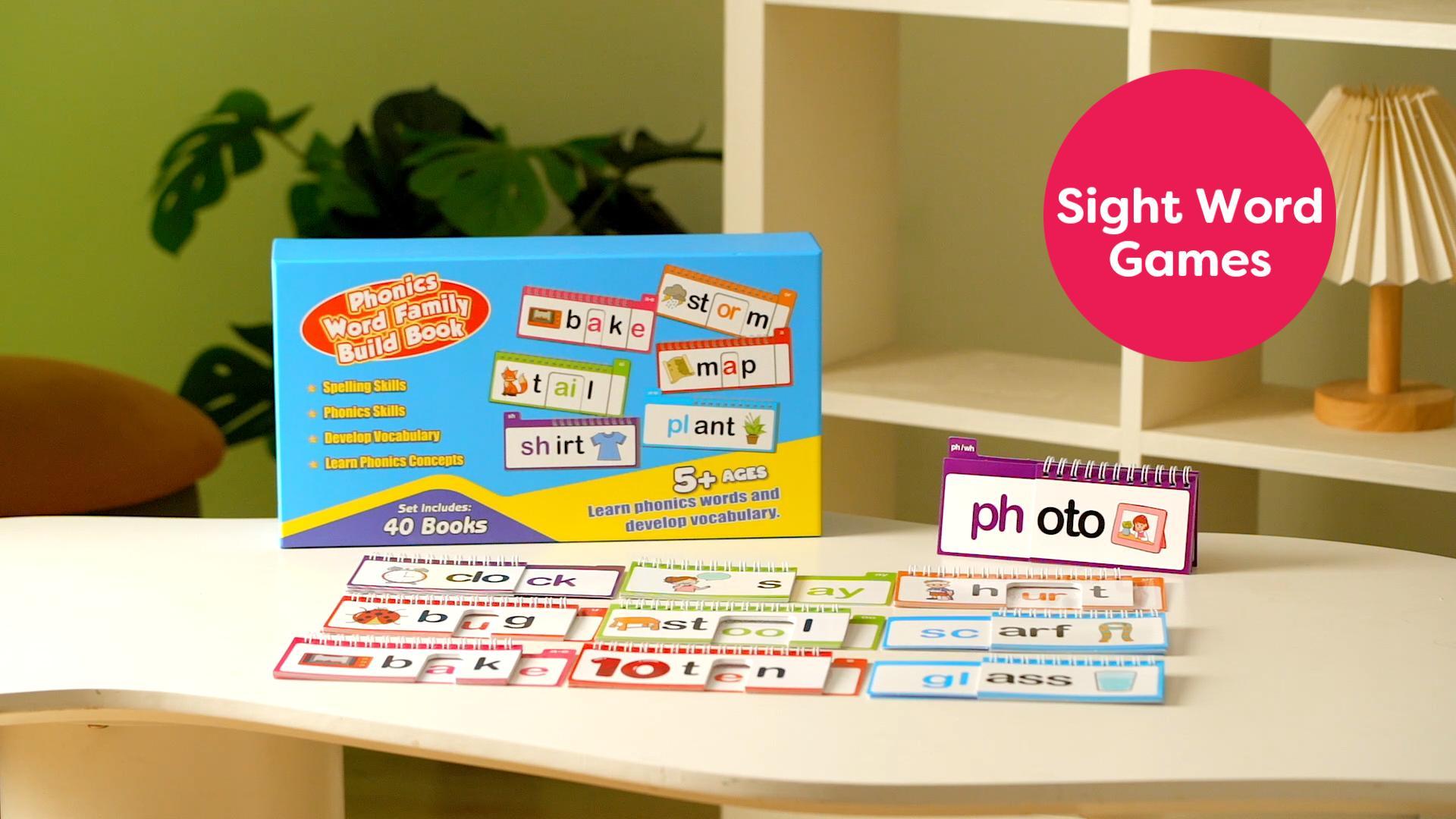 Amazon.com: 40 Read and Rhyme Flip Books,Phonics Word Family Build