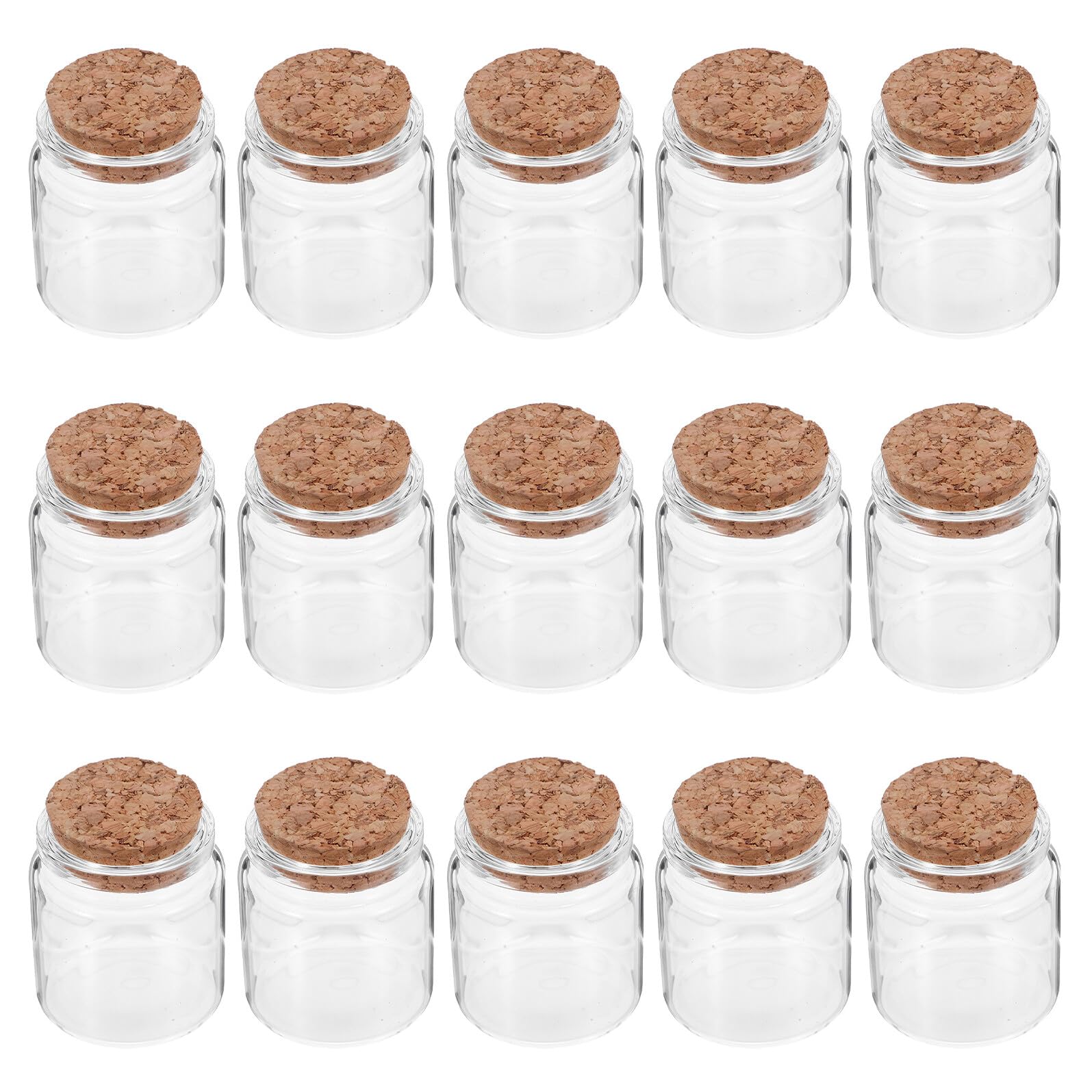 Bouteilles en verre 50 ml de mariage pour décoration de table champêtre