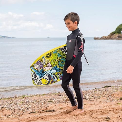 Miniatura 5 de Osprey - Bodyboard de 33 pulgadas con correa ajustable para la muñeca para niños y adultos, bodyboard ligero con cubierta XPE, cola creciente y