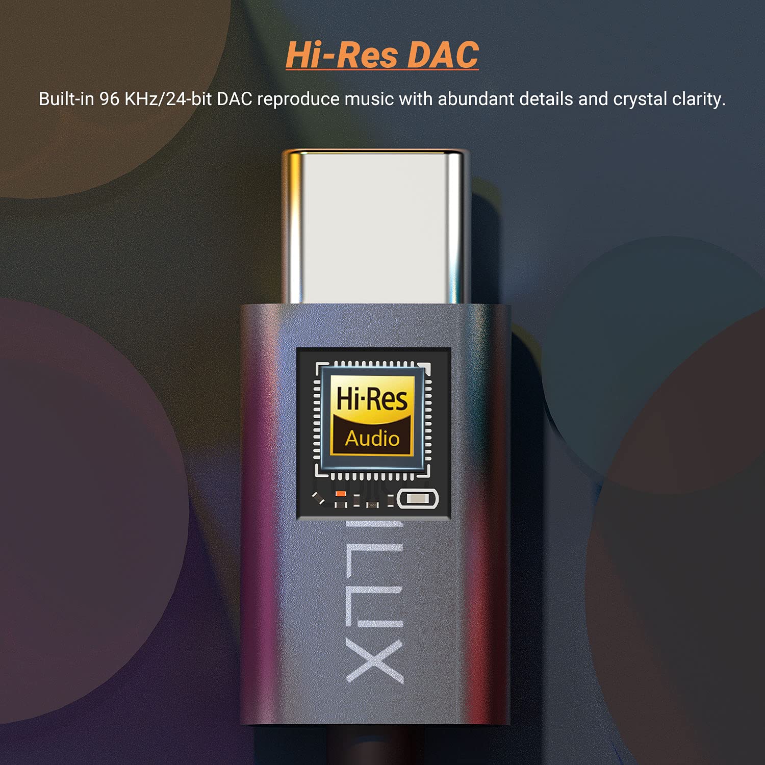 Adattatore Lightning A USB-C BORLTER Con DAC Hi-Fi – Controlli Volume E Microfono Per IPhone 16/15, IPad E Galaxy S24/S23