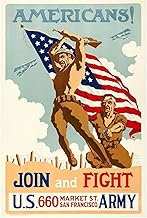 Home Comforts Join US Army WW1 Propaganda Ad - Vintage Art Reproduction, Wall Décor (20x30 inches) - Laminated Poster with Bright Colors and Vivid Details.