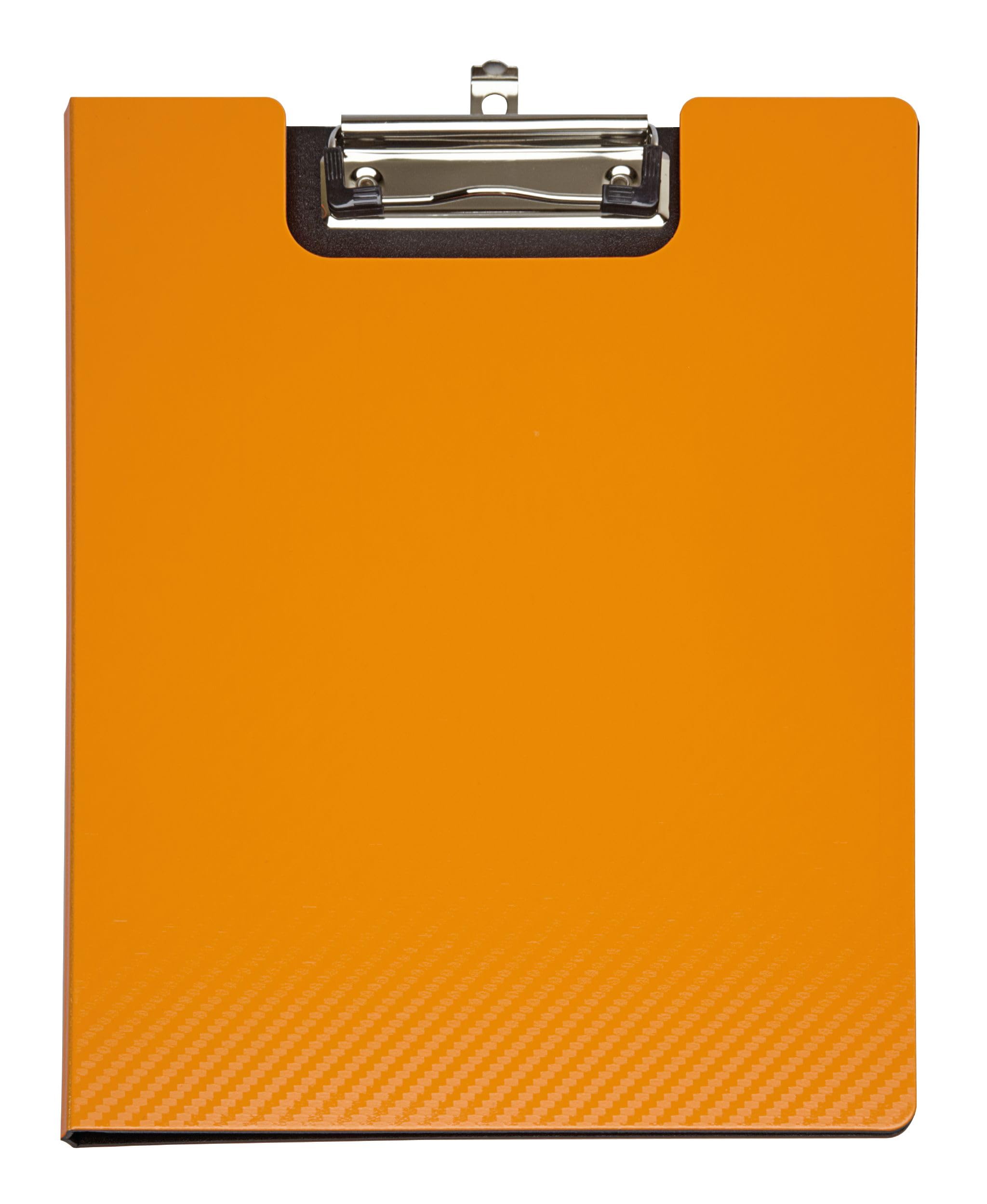 Klemmbrett MAULflexx, Durable A4 Writing Tablet, Retractable Hanging Loop. Clipboard Folder 4 Schreibmappe Orange