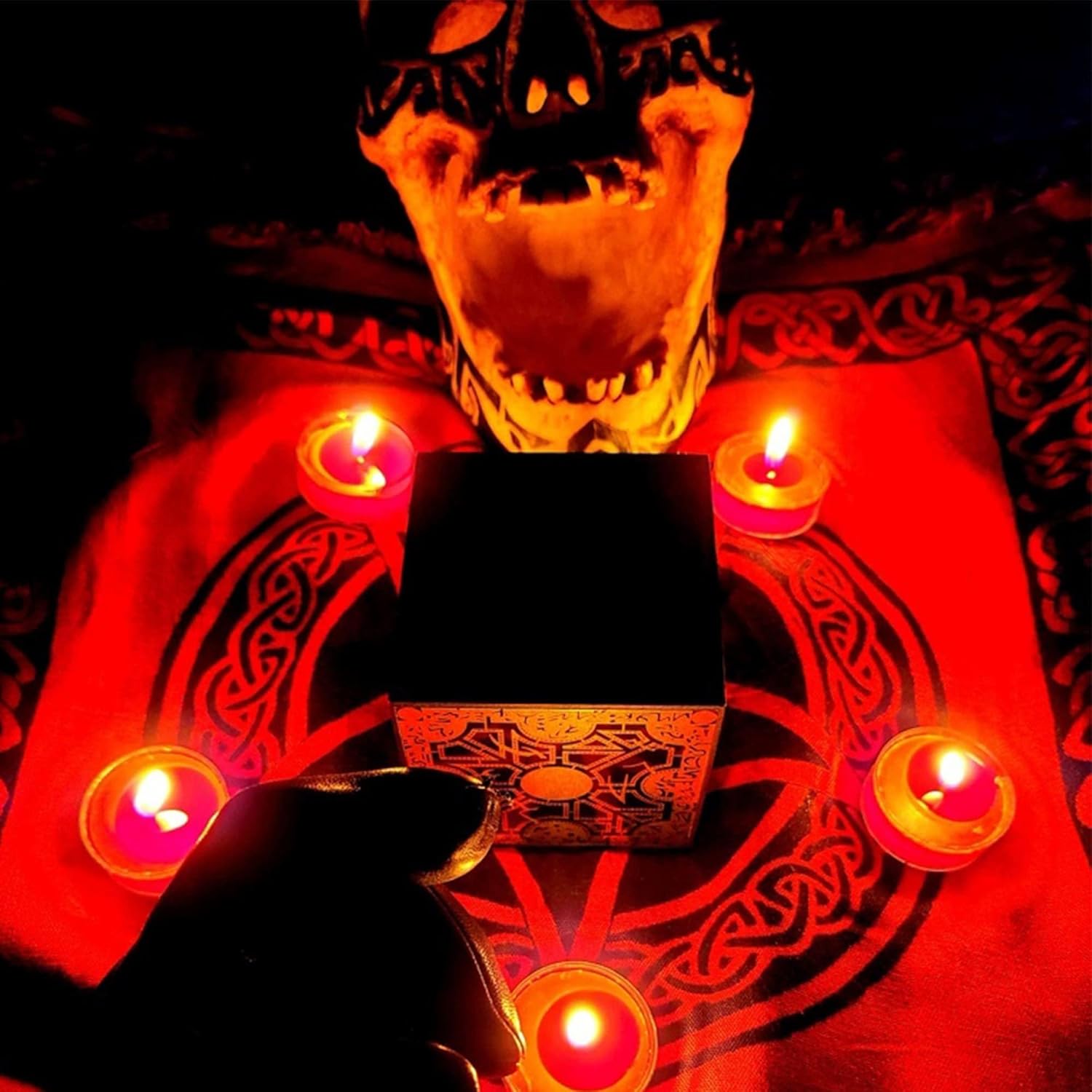 Hellraiser Puzzle Box, Lament Configuration, Halloween Cenobites Pinhead Cosplay Movies Props (Style-A)