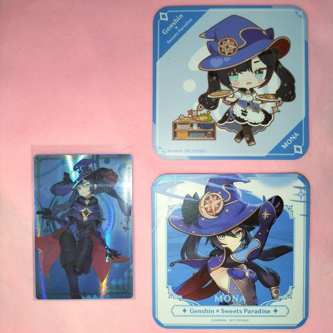 原神　スイパラ　ウエハース　コースター Amazon.co.jp: 原神 モナ スイパラ コースター ウエハース