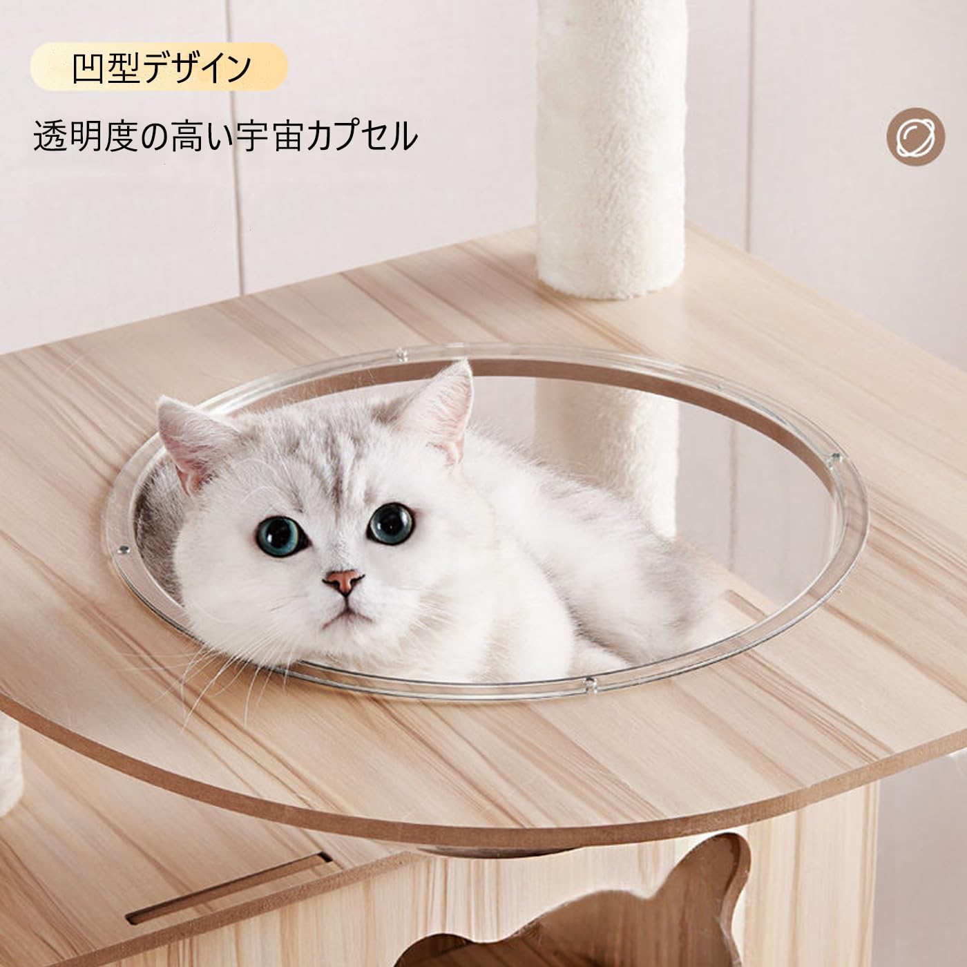 Amazon | キャットタワー 木製 シニア 猫タワー 多頭飼い - 大型